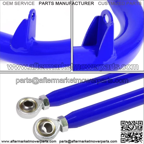 49" STAINLESS STEEL RACING SAFETY SEAT BELT CHASSIS ROLL HARNESS BAR ROD BLUE - Image 2