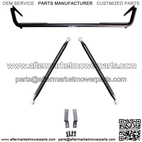 Stainless Steel Harness Bar for 2011-2014 DODGE CHARGER Black Finish