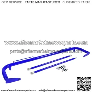 49"Universal Racing Seat Belt Harness Bar Adjustable Chassis Support Rod Blue