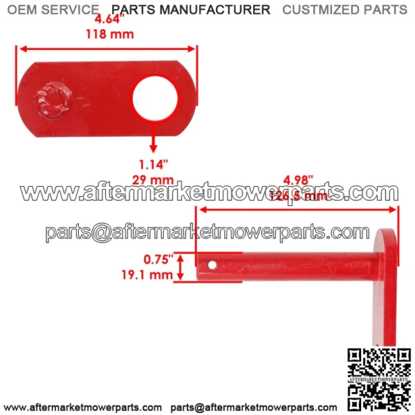 42498AM 67665 Snow Plow Ultra Mount Receiver Pin For Western - Image 2