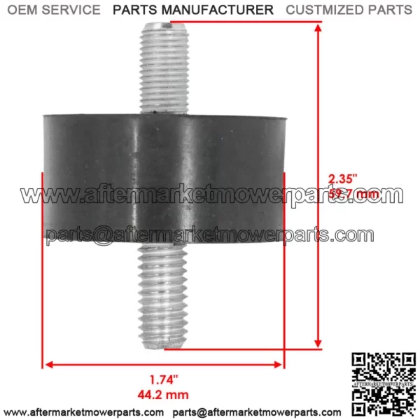 Rear Engine Mount Rubber Isolator for Polaris 3022076 3021935 3021119 - Image 2