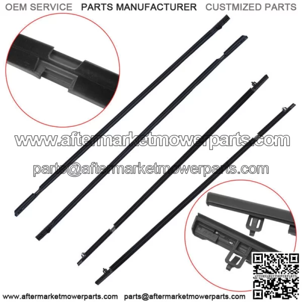 WeatherStrip Window Moulding Trim Seal Belt Outer For 2006-2010 2011 Honda Civic - Image 5