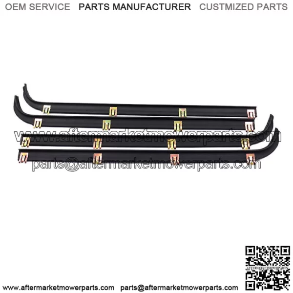 6pc Window Sweep/Run Channel Weatherstrip Set For 1987-1997 Ford Pickup Truck - Image 2