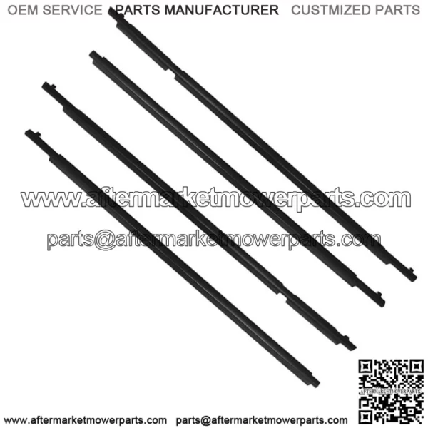 4pcs Car Weather Strip Window Moulding Trim Seal Belt For Toyota RAV4 2009-2012 - Image 4