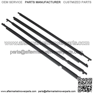 4PCS Window Weatherstrip Belt Outer Black For Toyota RAV4 2006 2007 2008