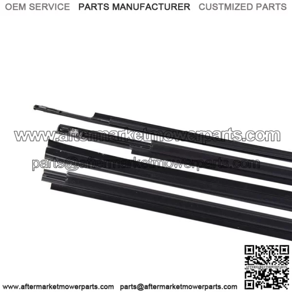 4PCS Window Moulding Weatherstrip Seal Belt For 2007-17 19 Toyota Tundra CrewMax - Image 2