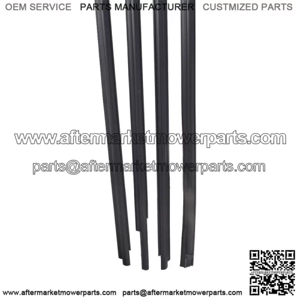 4PCS Window Moulding Weatherstrip Seal Belt For 2007-17 19 Toyota Tundra CrewMax - Image 5