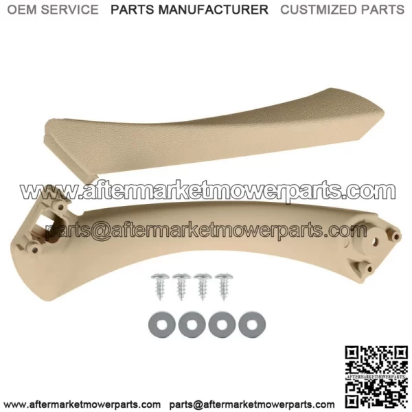 Left Rear Beige Inner Outer Door Panel Handle Pull Trim Cover For Bmw E90 328i