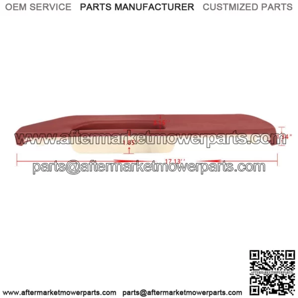 For 1990-1994 Chevrolet GMC Front Inner Door Armrest Red Left Side 15615021 - Image 2