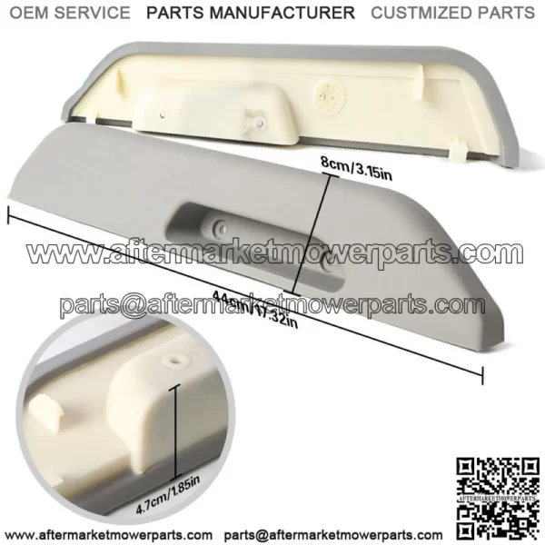 Front Left Right Gray Door Armrest Pads For 1990-1994 Chevrolet GMC C/K Series - Image 3