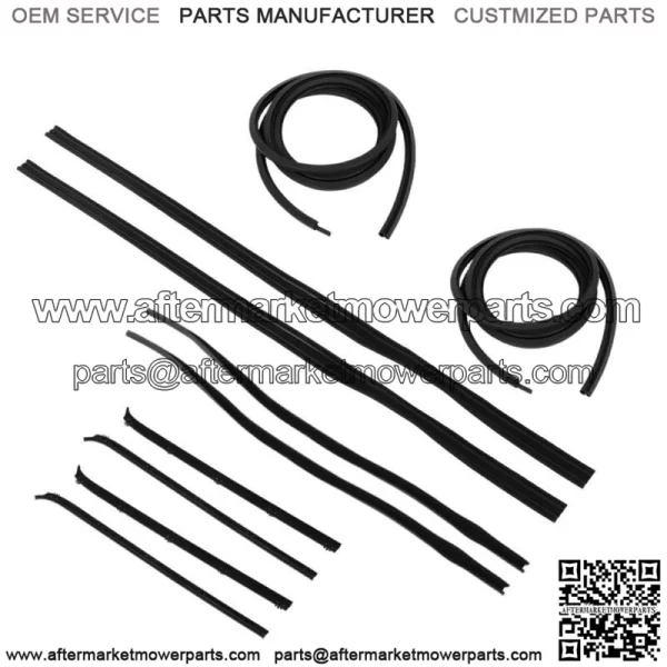 Door Window Weatherstrip Seal Kit Rubber For 1980-1993 Dodge Truck D W 150 10pcs - Image 5