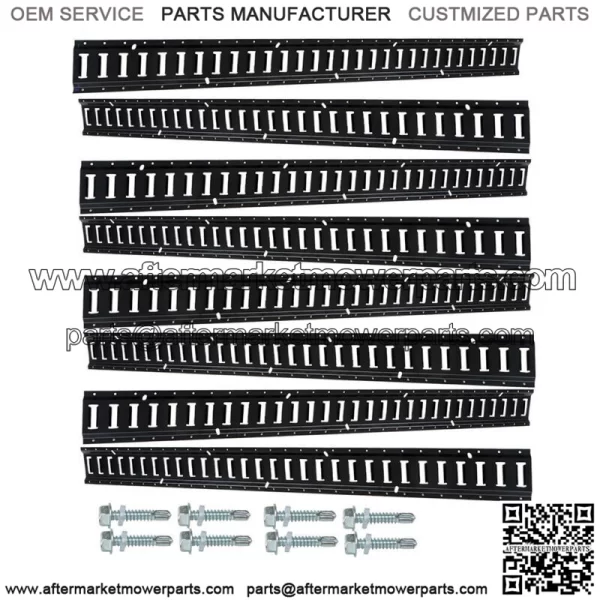 Eight 5' E-Track Tie-Down Rail, Powder-Coated Steel E-Track Tie-Downs - Image 2