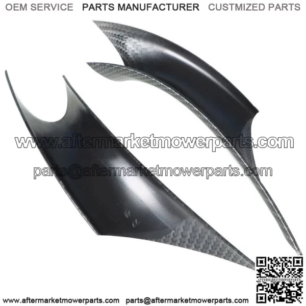 For BMW 3 4 F30 F35 2PCS Carbon Fiber Inside Inner Door Handle Cover Case Trim - Image 2