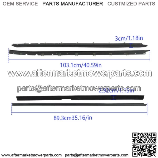 Window Sweep Weatherstrip Felt Seal Kit For 1984-1989 Chevrolet Corvette - Image 4