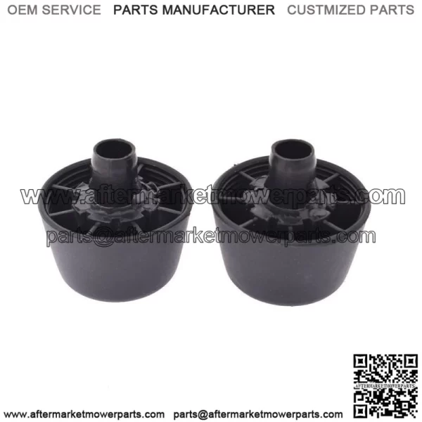 For 07-18 Jeep Wrangler JK Body Black Rubber Bumper Cushion Hood Stoppers 2pcs