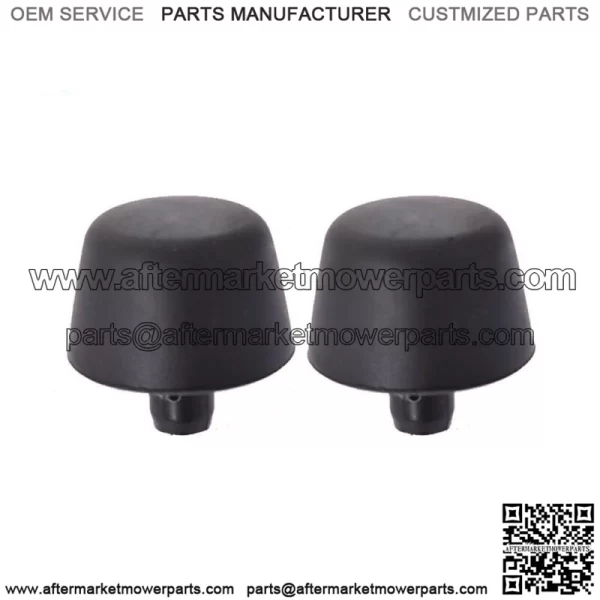 For 07-18 Jeep Wrangler JK Body Black Rubber Bumper Cushion Hood Stoppers 2pcs - Image 3