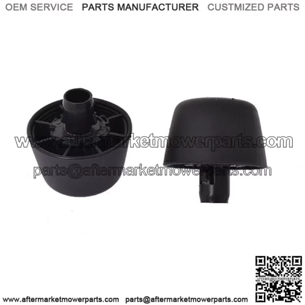 For 07-18 Jeep Wrangler JK Body Black Rubber Bumper Cushion Hood Stoppers 2pcs - Image 4