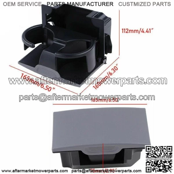 96965-ZS00A For Nissan Frontier Xterra 05-18 Gray Rear Center Console Cup Holder - Image 2