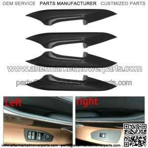 Interior Door Pull Handle Carrier Trim Cover Kit Fit For BMW 730 740 750 760 F02