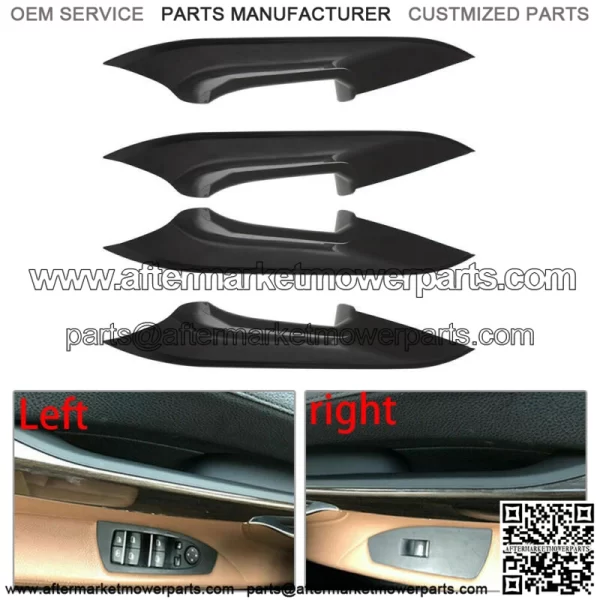 Interior Door Pull Handle Carrier Trim Cover Kit Fit For BMW 730 740 750 760 F02
