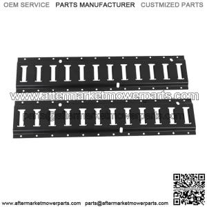 Black Track Tie Down Rail Kit 2' 2 Pack for Garages, Vans, Trailers