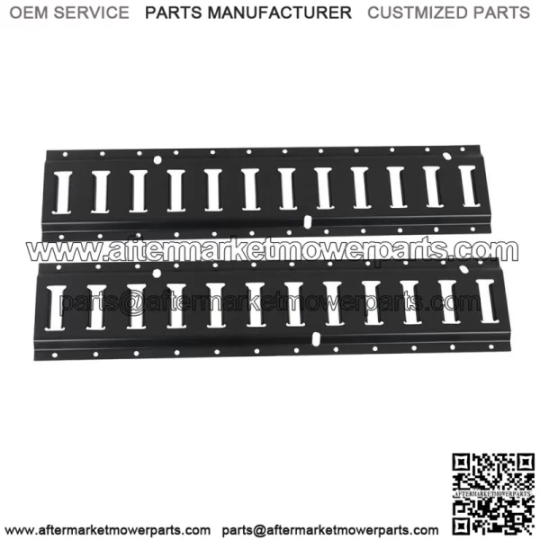 Black Track Tie Down Rail Kit 2' 2 Pack for Garages, Vans, Trailers