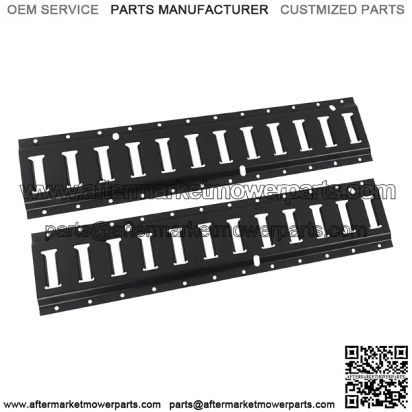 Black Track Tie Down Rail Kit 2' 2 Pack for Garages, Vans, Trailers - Image 5