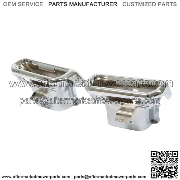 For 2019-2023 Chevrolet Silverado GMC Sierra 1500 Left&Right Side Exhaust Bezels - Image 4