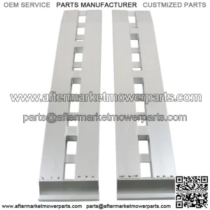 60'' x 12'' 1 Pair Aluminum Ramps 6500Lbs Car Trailer Truck Ramps Hook End