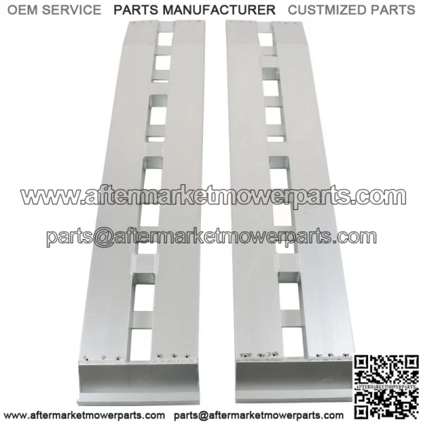 60'' x 12'' 1 Pair Aluminum Ramps 6500Lbs Car Trailer Truck Ramps Hook End