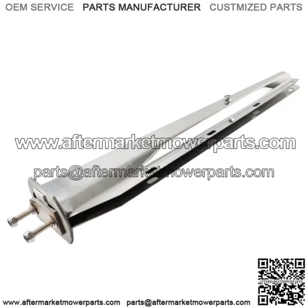 30" Stainless Steel Straight Mud Flap Hanger 2 1/2" Bolt Semi Truck Tapered - Image 4