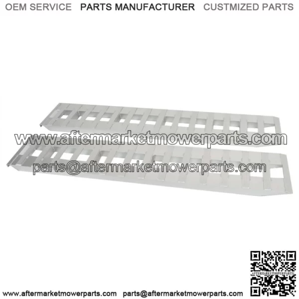 84" X 15" Aluminum 6000 LBS Truck Car Auto Trailer Ramps Hook end, knife foot 7' - Image 3