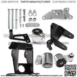Aluminum Engine Motor Mount For 06-11 Honda Civic Acura CSX Si K20 K24 FA FG