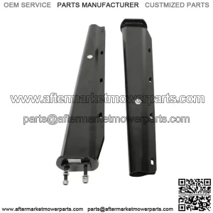 Mud Flap Hangers Black Steel Straight 30" Pair 2.5" Semi Truck Spring Loaded