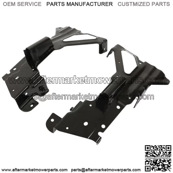 Black Front Bumper Inner Side Bracket 2Pc For 2016-2018 Chevrolet Silverado 1500