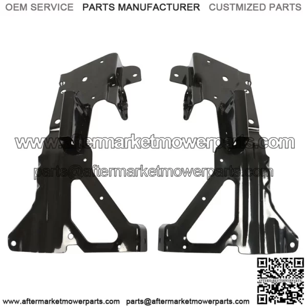 Black Front Bumper Inner Side Bracket 2Pc For 2016-2018 Chevrolet Silverado 1500 - Image 2