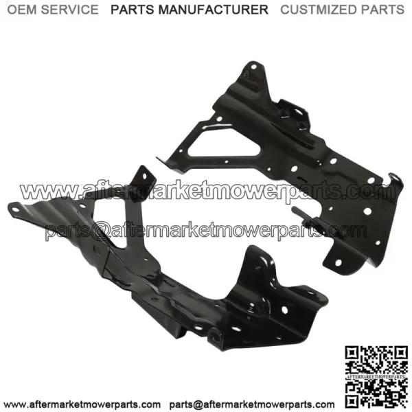 Black Front Bumper Inner Side Bracket 2Pc For 2016-2018 Chevrolet Silverado 1500 - Image 3