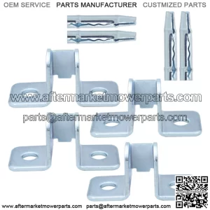 For 1984-01 Jeep Cherokee XJ 4 Door Check Bracket & Pin Replacement Repair 8PC