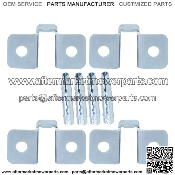 For 1984-01 Jeep Cherokee XJ 4 Door Check Bracket & Pin Replacement Repair 8PC - Image 2