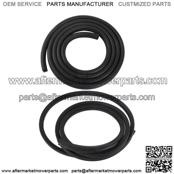 Rubber Door Weatherstrip Seals Pair Set For Chevy GMC Tahoe Suburban BLK