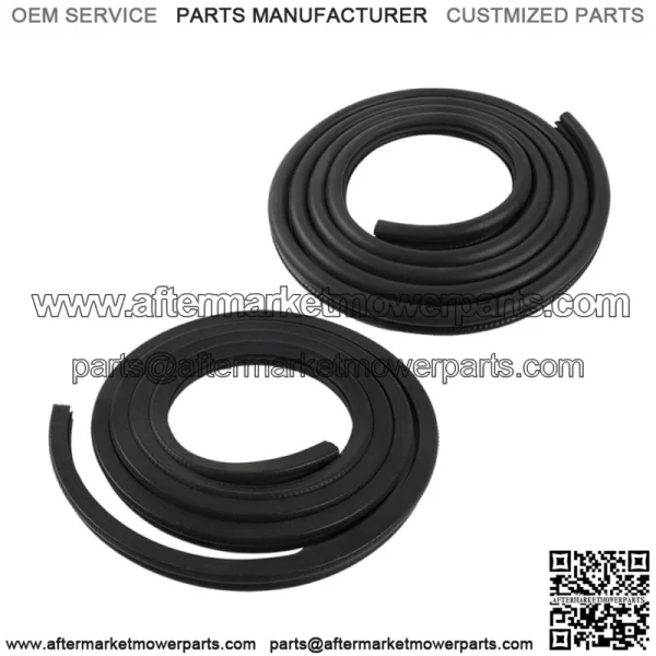 Rubber Door Weatherstrip Seals Pair Set For Chevy GMC Tahoe Suburban BLK - Image 2