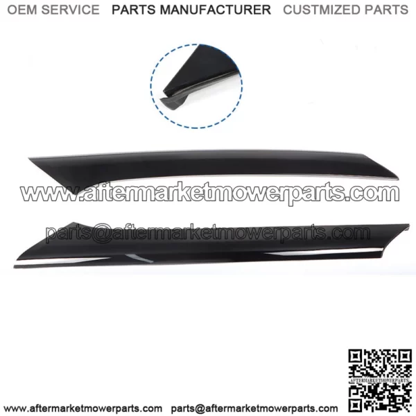 For 09-18 Ford Flex Windshield Outboard Passenger And Driver's Side Trim Black