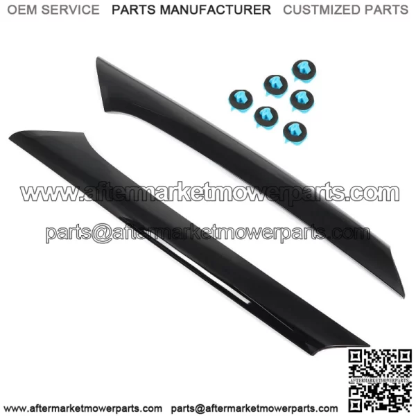 For 09-18 Ford Flex Windshield Outboard Passenger And Driver's Side Trim Black - Image 3