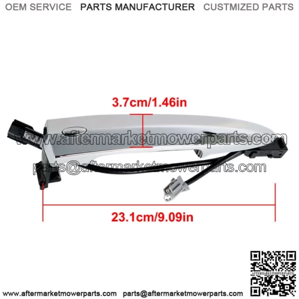 Left Side Exterior Door Handle Suit For Nissan Sentra 13-16 Maxima 09-14 Silver - Image 3