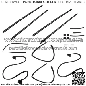 For 1978-1987 GMC Caballero Chevrolet El Camino Weatherstripping Seals Kit 17PCS
