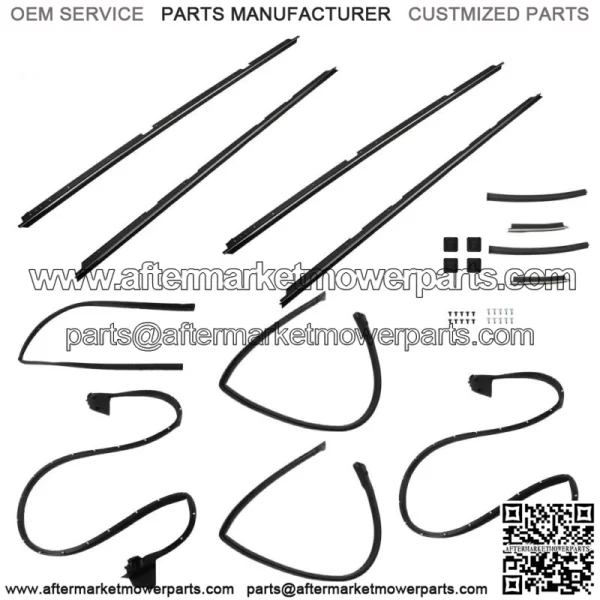 For 1978-1987 GMC Caballero Chevrolet El Camino Weatherstripping Seals Kit 17PCS