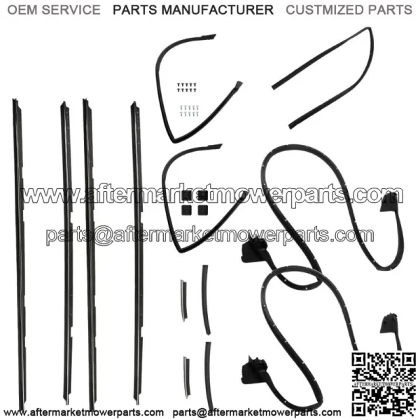 For 1978-1987 GMC Caballero Chevrolet El Camino Weatherstripping Seals Kit 17PCS - Image 3