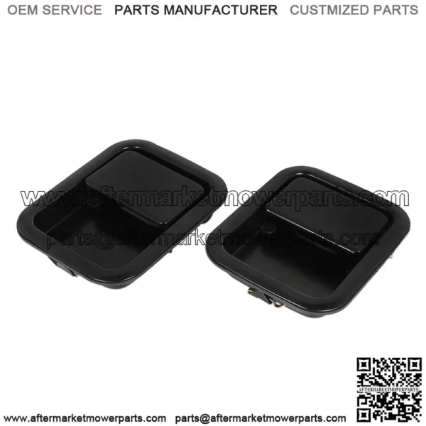 Black Door Handle Metal Pair Outside Full For 1991-2006 Jeep Wrangler YJ TJ - Image 3