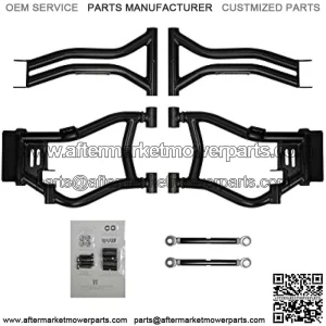 Rear Arched Rear 1.5" Offset A-Arms for Polaris RZR 800 4/800 S (2009-2014) - Black