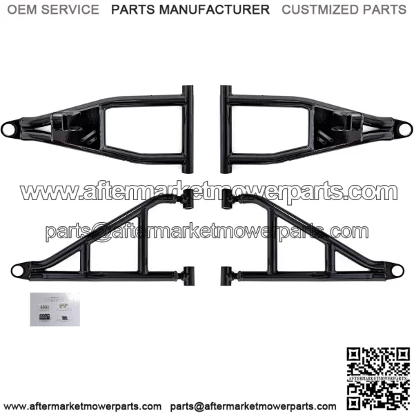2" Forward Offset A-Arms/Control Arm for Polaris Ranger XP 900  (2016) - Stronger Than OEM! - Black